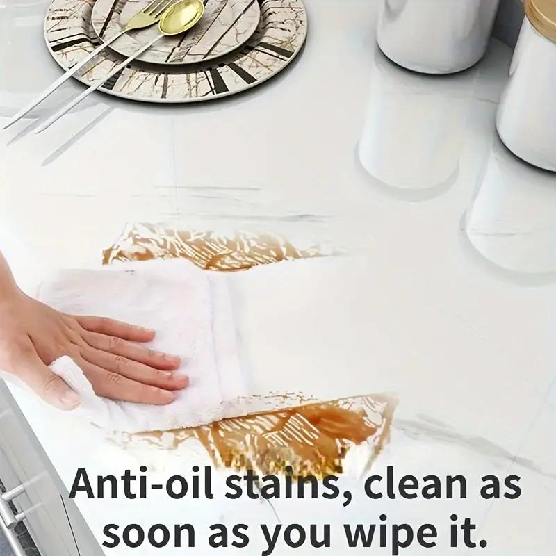 Concrete Wallpaper Minimalism Style Imitation Waterproof Oil Proof Self Adhesive Peel And Stick Contact Paper For Living Room Kitchen Bedroom Home And Dormitory 40x300cm Realistic Marble Design - Bathroom