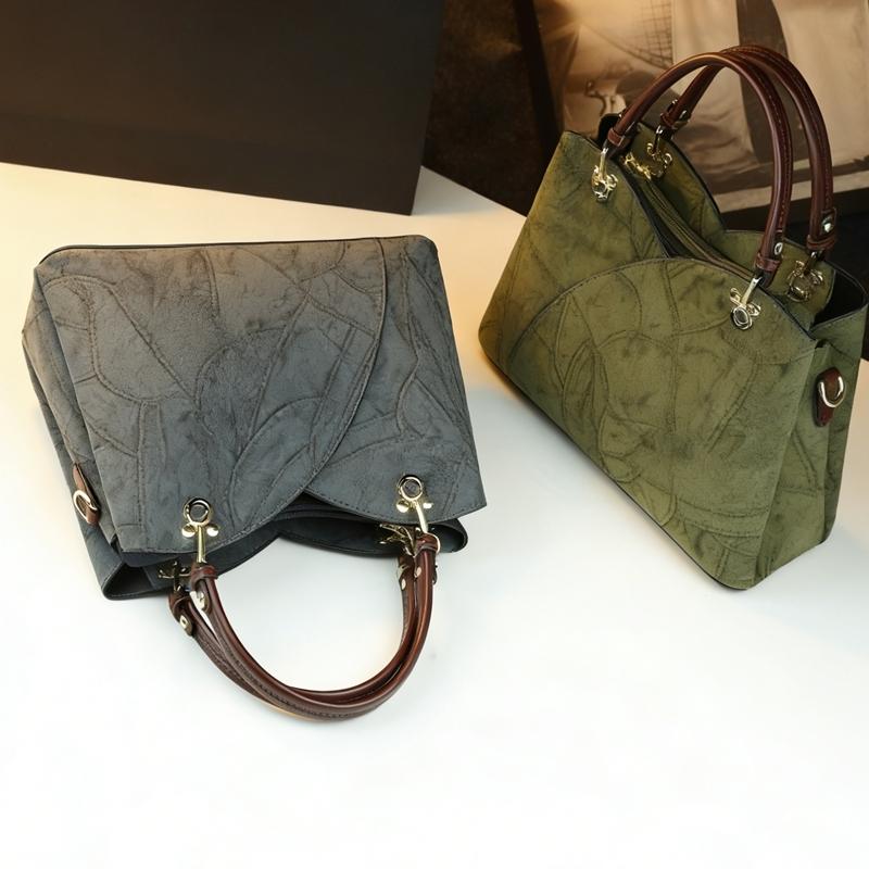 Elegant Vintage Patchwork Handbag, Large Capacity Commuter Tote Bag, Lightweight Luxury Mom Bag, Single Shoulder Crossbody Bag