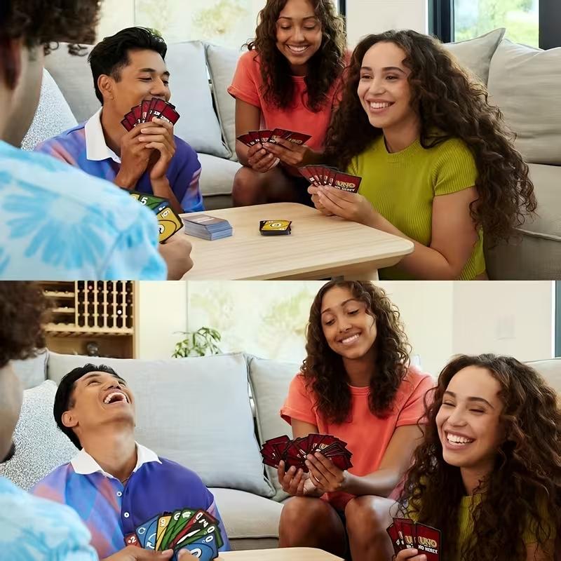 Uno No Mercy Special Edition Card Game, Perfect for Party Icebreaker, Competitive Fun for Adults & Teens, Classic Uno for Collectors, Card Deck, Numbered Cards