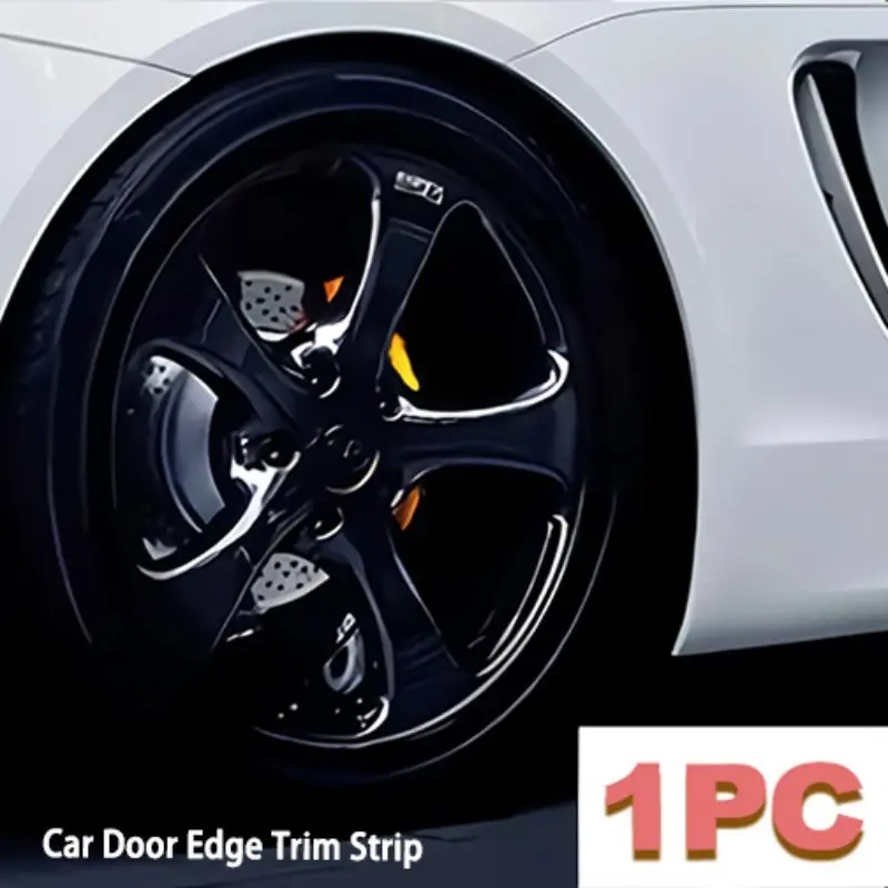 Flexible Rubber Wheel HUB Protector Strip, 8 Meter Long Car Tire Rim Scratch Guard, Universal Vehicle Wheel Edge Decorative Tape Sticker