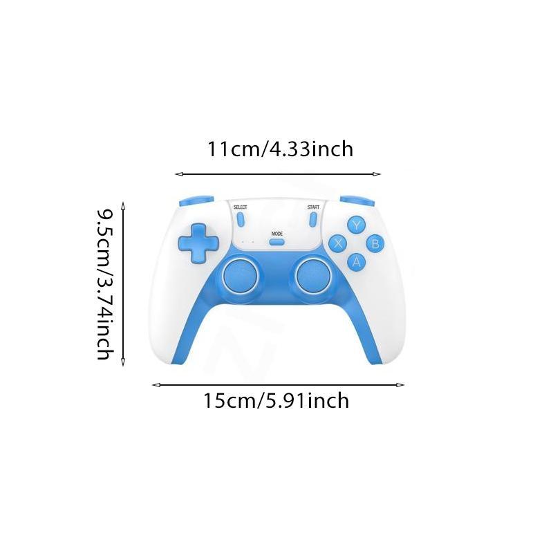 ZMGH X10 PRO Game Console - 50000+ Games Including PSP & PS1 Blockbusters, 2 Wireless Controllers, 128G TF, Party Ready, Blue & White Design