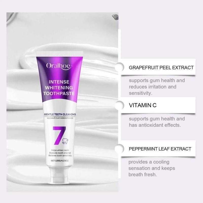 Tooth Stain Cleaning Toothpaste 120g, Gentle Whitening Formula for Stains, Polish Teeth, Promote Oral Health, Teeth Stain Remover, Oral Care Toothpaste