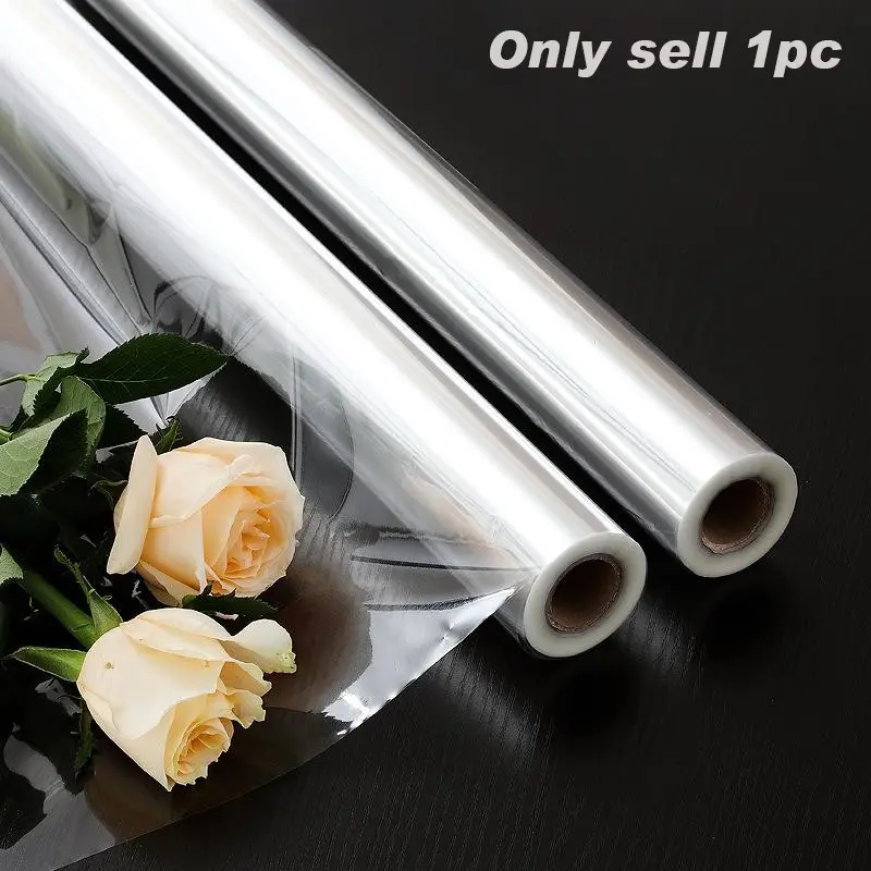 Clear Cellophane Wrap Roll for Gifts, Flower Bouquets, Basket Wrapping, Arts & Crafts, Cellophane Wrapping Paper for Flowers, Bouquet Wrapper, Gift Wrapping Supplies