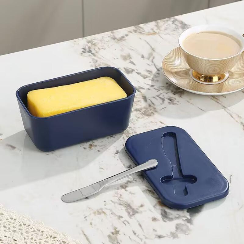 Rectangular butter container, airtight butter box, butter cutting and refrigeration box, cheese storage box