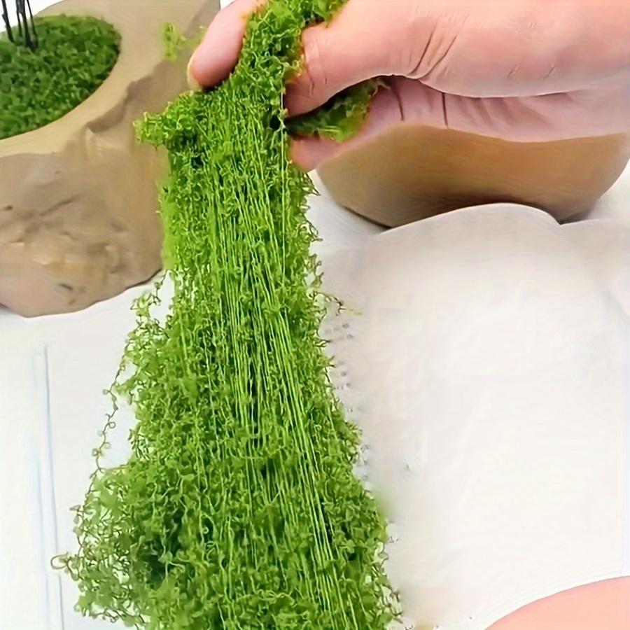 Preserved Sheet Moss, Natural Green Decorative Moss for Plant Walls, Terrariums, Home Decor & Crafts, Long-Lasting No-Water Artificial Moss