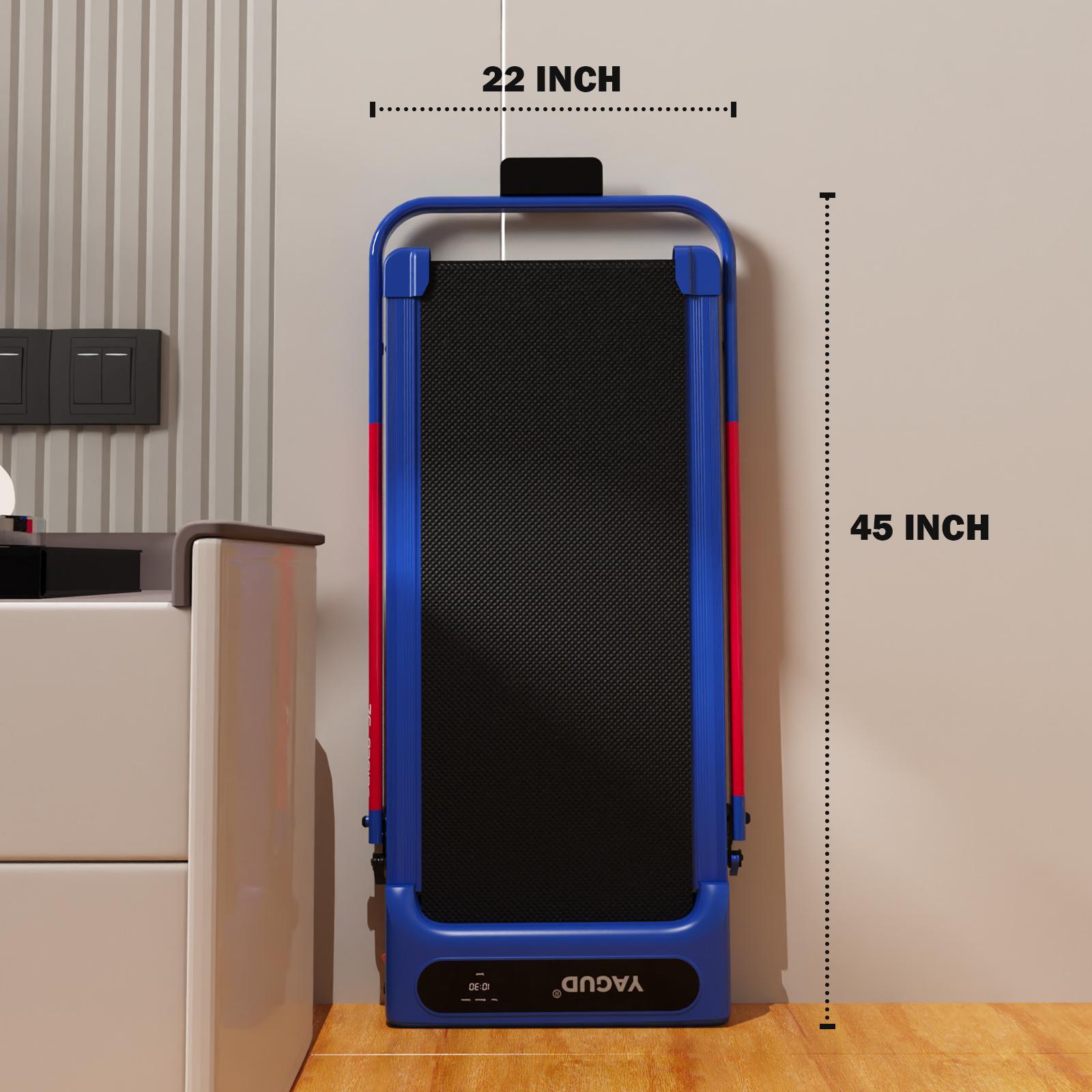 Walking Pad with Handle Bar, Duty Walking/Jogging Exercise Treadmill - Home Gym Workout Equipment - Foldable Under Desk Design