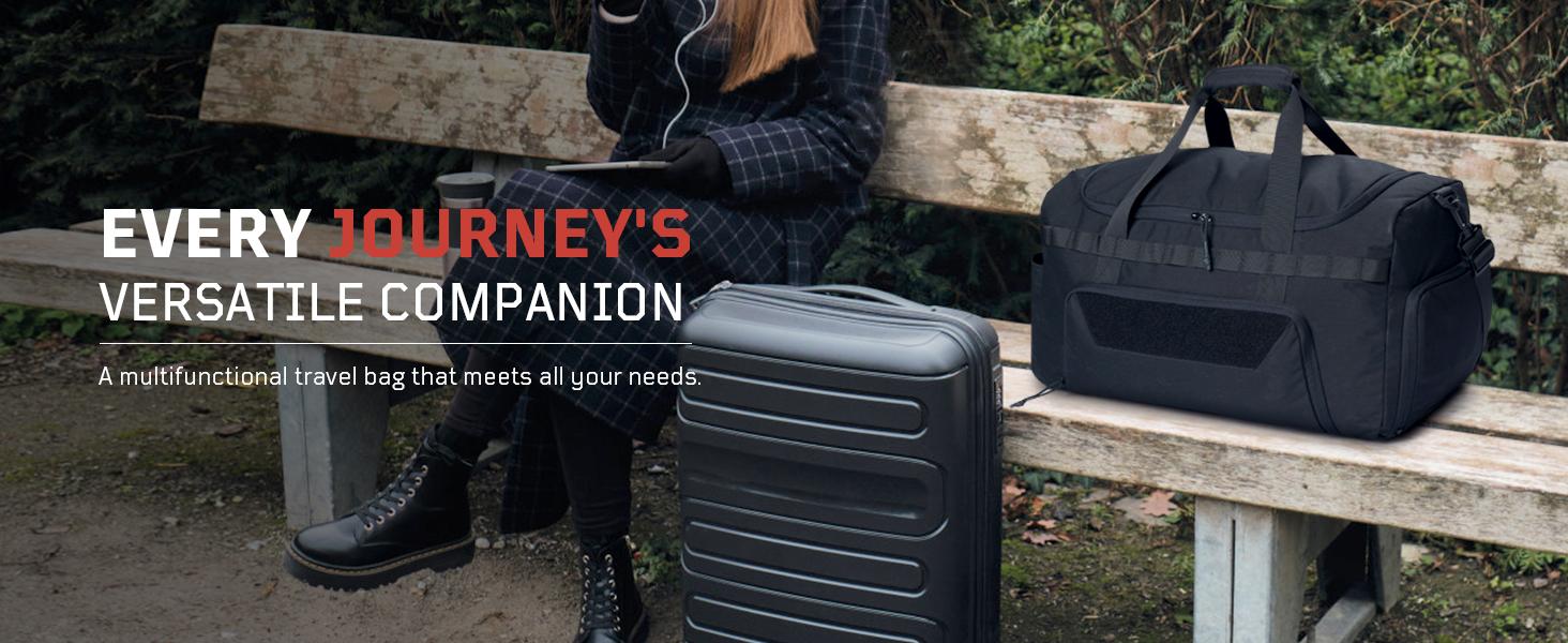 Duffle Bag | Shoe Compartment | Men's Gym Bag | Women's Weekend Luggage Handbag | Perfect for Travel, Sports & Yoga - TikTokShopBacktoSchool