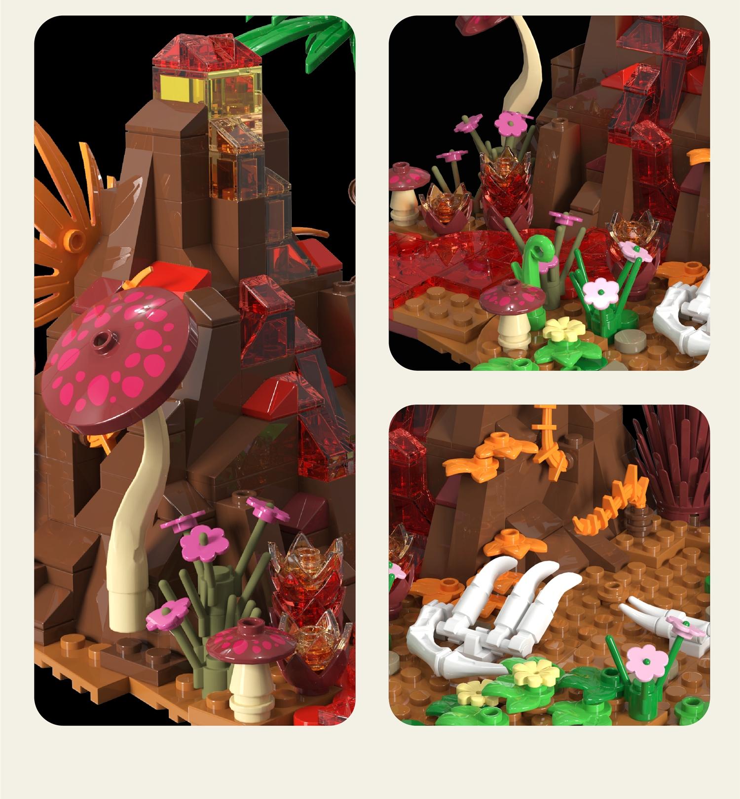 Cute T-Rex Building Block Set DIY Mini Dinosaur Model Desktop Decoration, Fun Creative Gift for Boys Girls Adults, Stress Relief Collectible