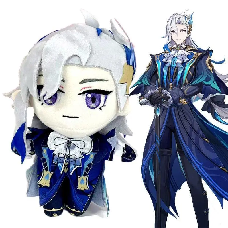 2026 hot item20cm Genshin Impact Neuvillette Plush Toy Stuffed Doll Soft Pillow Cushion Wriothesley Furina Lyney Arlecchino Fan Birthday Gift Popular toys