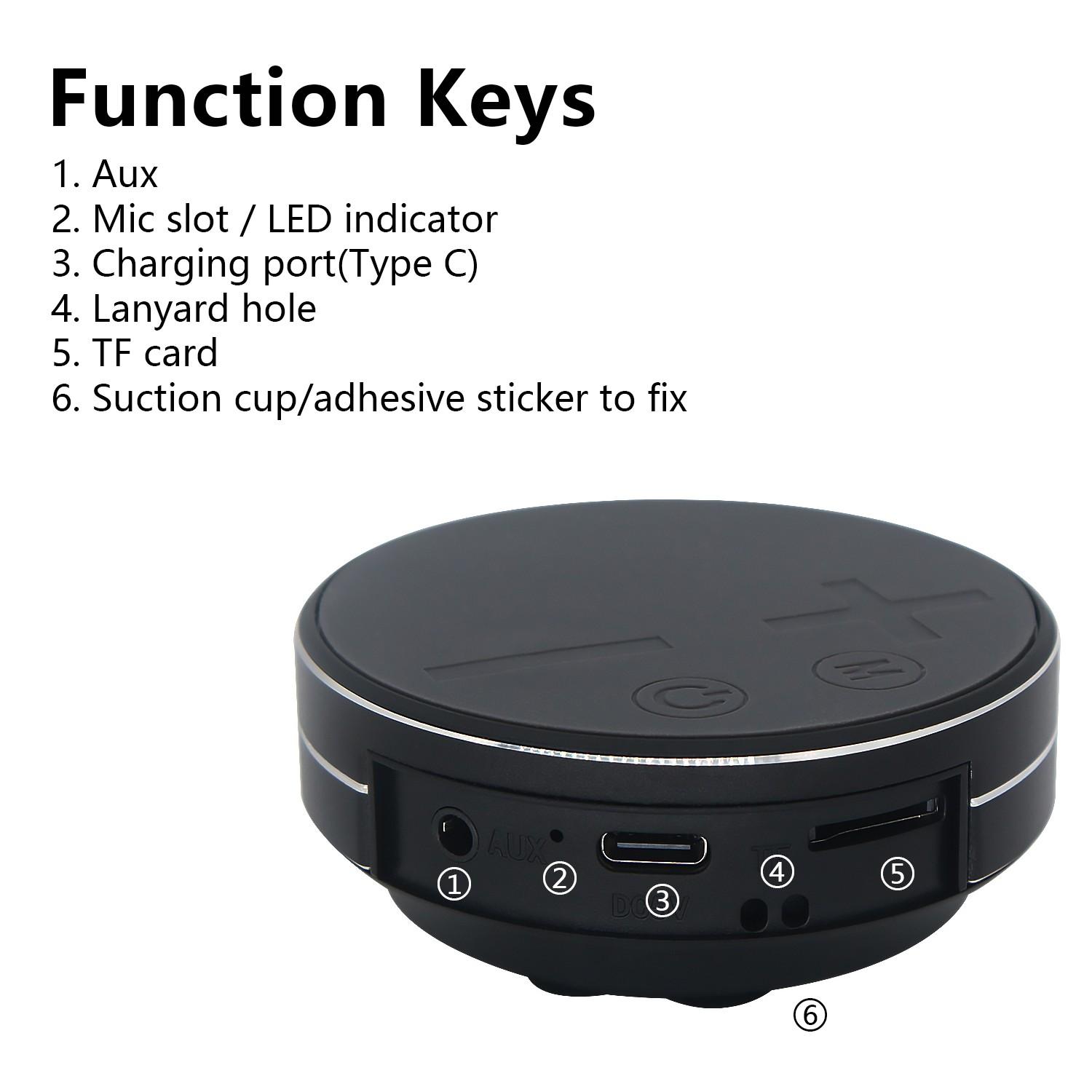 Mini Bone Conduction Speaker, Portable Wireless Speaker, Stereo Bass, Creative Compact Speaker, Music Player for Home, Outdoor, Travel, Rechargeable Wireless Speaker