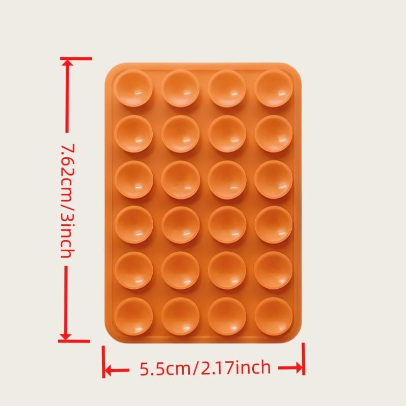 7 sets, strong grip, Non slip holder, multiple colors, silicone double-sided suction cup phone case with detachable stand, hands-free phone accessory stand, 24-piece sticky pad, suitable for selfie and video shooting, Selfie accessories, Cell Phone Mount