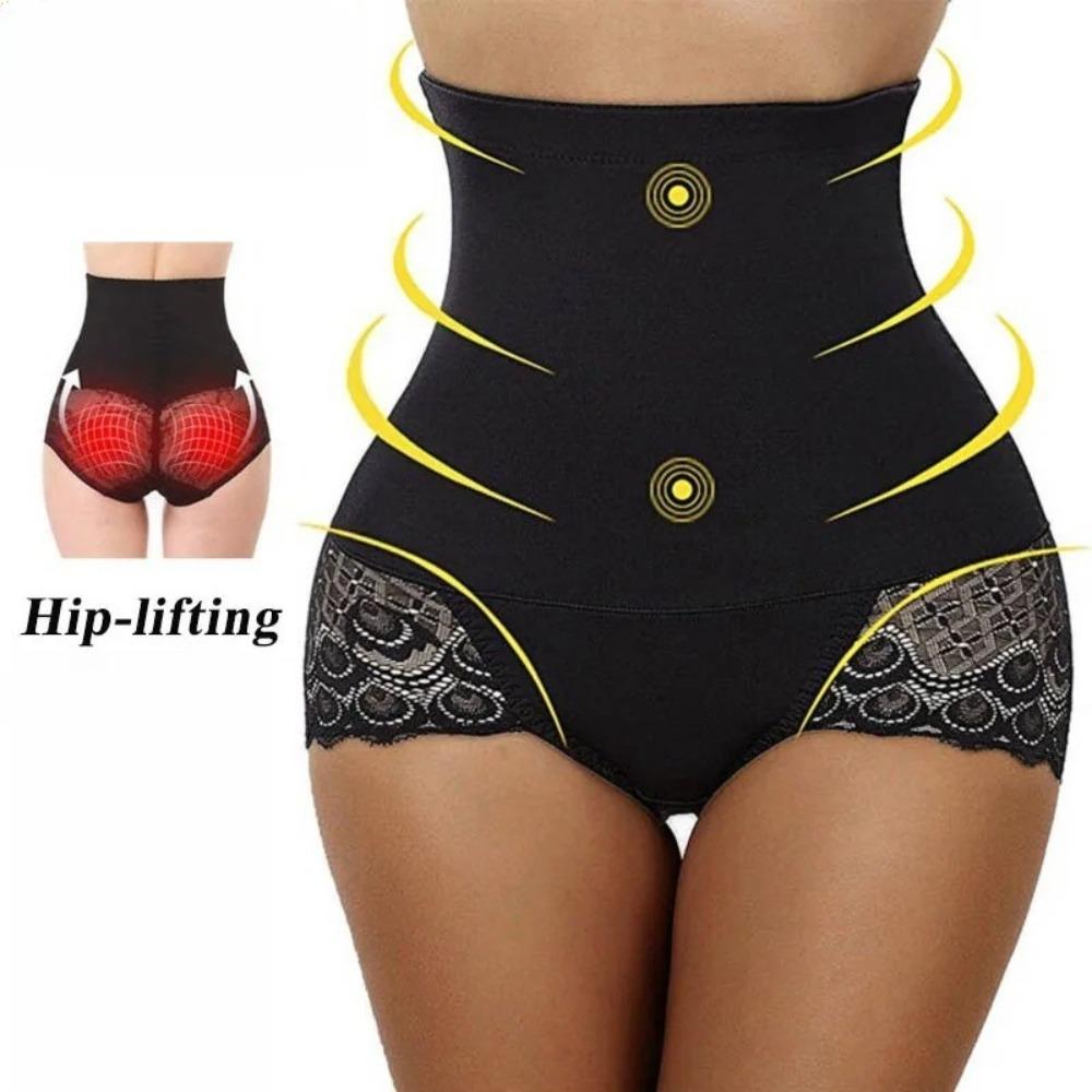 Women Tummy Control Shapewear Panties High Waist Body Shaper Underwear Lace Shaping Girdle Briefs