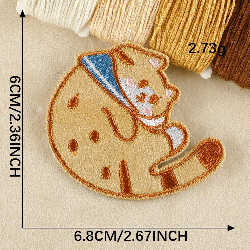 10pcs Colorful Embroidered Patches DIY for Clothes Hats Bags, Vintage Sew-on Badges for Repair or Decoration