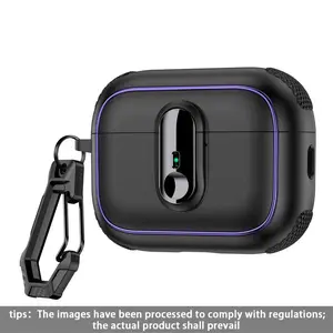 Button Lock Wireless Charging Case, Anti-Drop Earphone Shell, Compatible with AirPods 4, 3, Pro2, Pro, 1/2, Protective Case