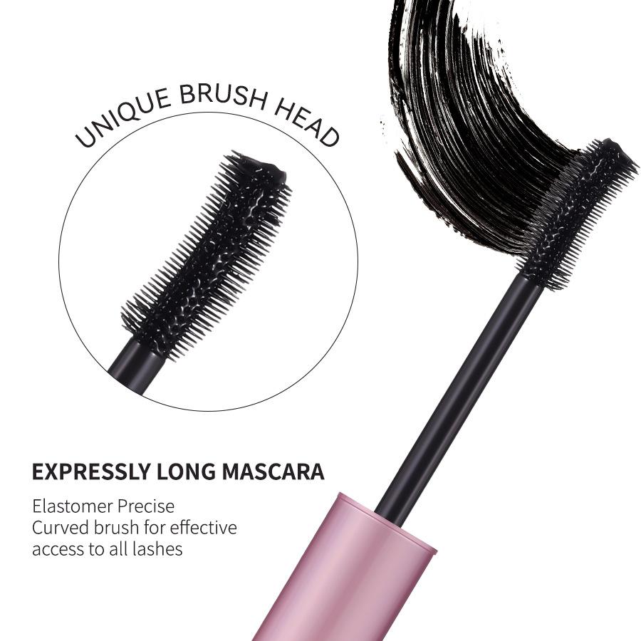 2 Pack Voluminous Lengthening Mascara, Sweet Cool Girl Style, Waterproof Sweatproof Smudge Proof, Dense Curl Long Lasting, Perfect for Commuting/date/party