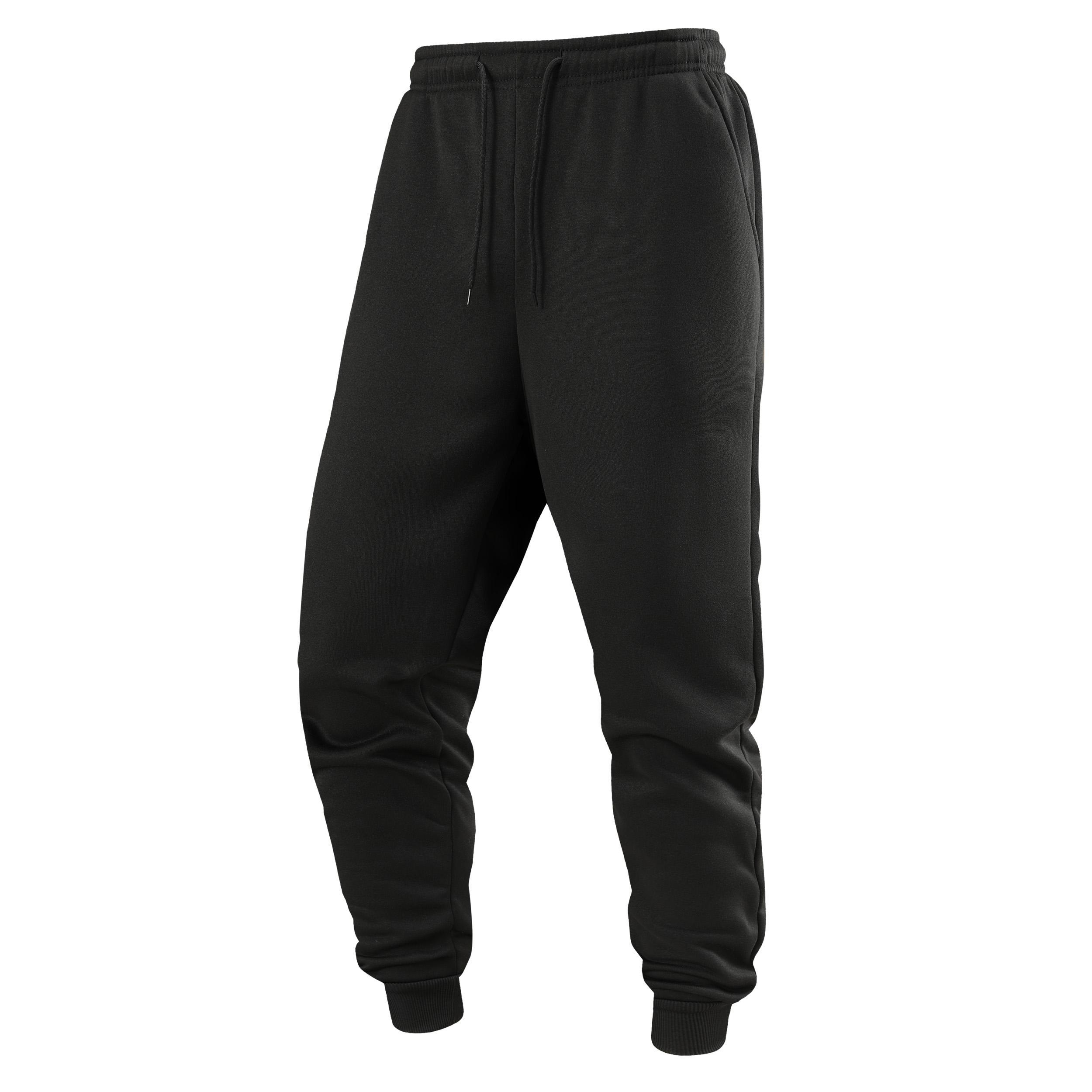 Men's 4-Pack Solid Basic Cuffed Sweatpants, Elastic Waist with Drawstring, Loose Fit Lightweight Casual Athletic Pants, Essential Sweatpants, Adjustable, All Seasons