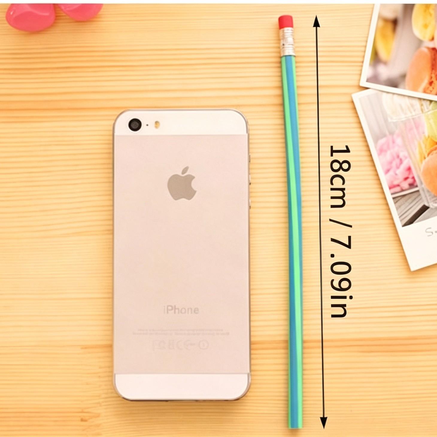 Random 6/12/24 Pieces Transformable Pencils, Creative Stationery for Students, Bendable Writing Pens, Soft Erasable Pencils