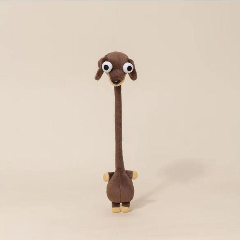 Novelty Long Neck Zodiac Plush Doll Soft Stuffed Toy for Prank & Decor
