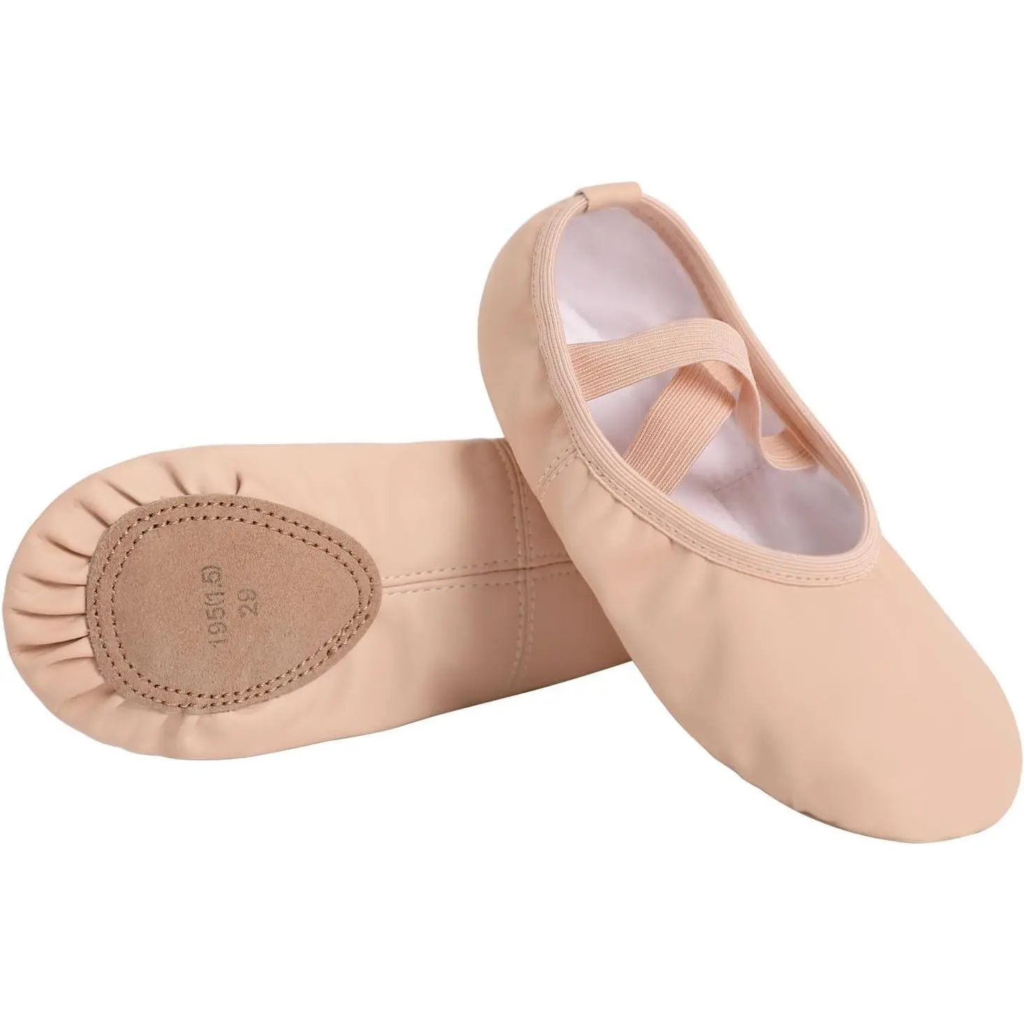 Girls PU Leather Ballet Shoes Dance Slippers for Toddler, Little Kid & Big Kid(Gift)
