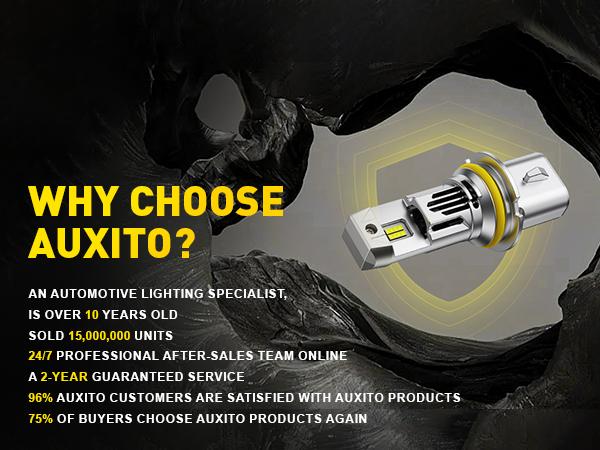AUXITO 2025 Latest 9007 Headlight Bulbs, 6500K Cool White 800% Brighter, HB5 Light Bulbs for Fog Light, Non-polarity, Plug and Play, Pack of 2 AUXITO 2025 Latest 9007 Headlight Bulbs, 6500K Cool White 800% Brighter, HB5 Light Bulbs for Fog Light, Non-polarity, Plug and Play, Pack of 2