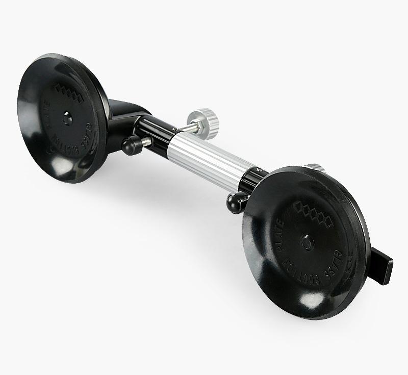 LOZLIN 2PCS Pro Countertop Alignment Clamps - Adjustable Vacuum Suction for Seamless Joints & Leveling on Granite Marble & Stone Slabs Heavy-Duty Installation Tools with 13cm Natural Rubber Cups