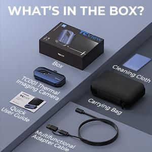 TOPDON TC001 Thermal Camera for Android, 256x192 IR High Resolution, Thermal Imaging Camera, Thermal Imager - Optimized Temperature Accuracy, Works for Smartphones and Tablets & PC(not for iOS)