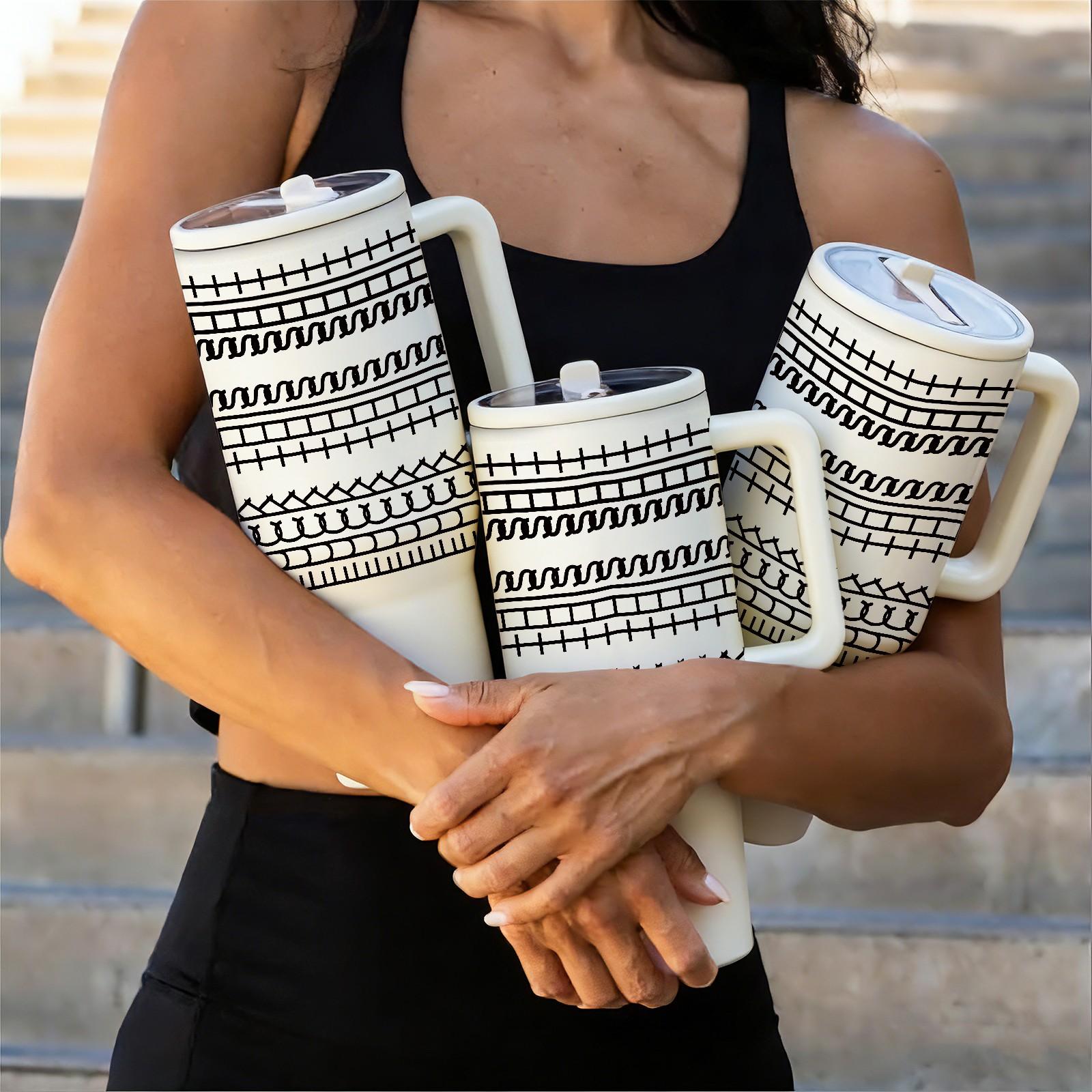 1 PC 40 Oz Stainless Steel Hidden Message Tumbler, Sarcastic Design Funny Coffee Mug for Coworkers & Work Besties Unique, Gift Idea for Women Men, Tumbler Gifts For Coworker, Black Leak Proof Sarcastic and Funny I'm Fine Message Ceramic Tumbler.