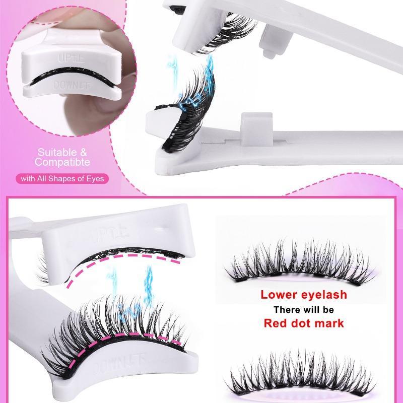 Reusable Soft Magnetic Eyelashes Kit with Applicator Glue-Free Waterproof Lightweight for Natural Makeup Cosmetic Enhance Your Look Subtly
