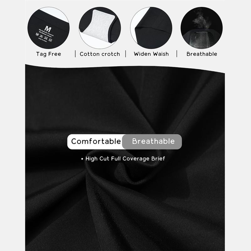 LEVAO 6 Pack Seamless Mid-Rise Underwear for Women – No Show, Full Coverage, Stretchy Cheeky Briefs S-XXL