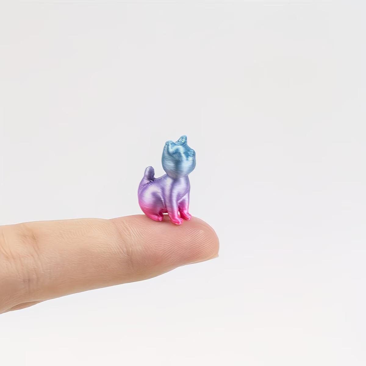 3D Printed Mini Cat Statue, Adorable Room and Bathroom Decor, Perfect Gift for Cat Lovers, Halloween and Christmas Home Decoration