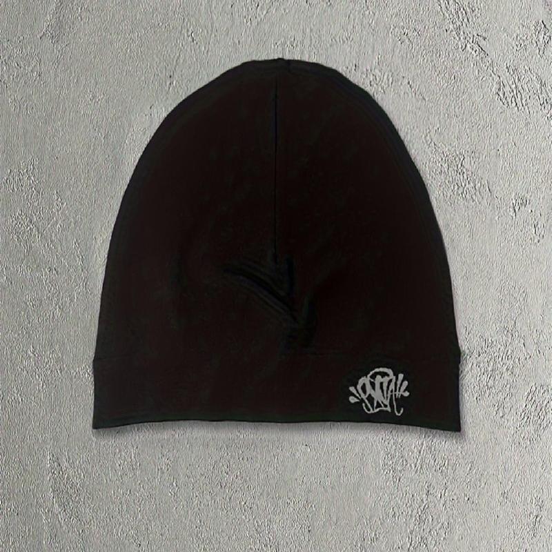 Syna World Skull Cap, Loose Fit Elastic Beanie Hat, High Street Style Unisex Pullover Headwear, Fashion Accessory for Men & Women, Beanie Fitted