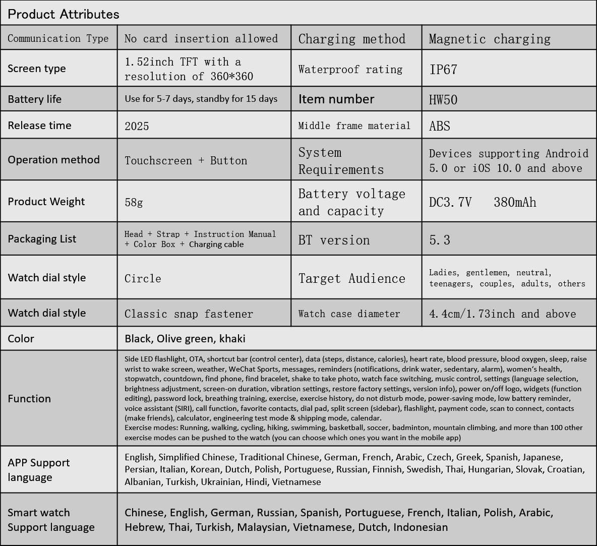 Outdoor smart watch, 1.53-inch touchscreen with wireless calling, over 100 sports modes and watch faces, AI voice assistant, compatible with Android and iPhone, flashlight function, fitness watch wearable device, stainless steel strap waterproof watch.