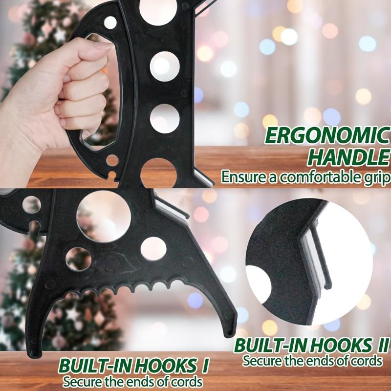 Light Cord Storage Winder Device, Plastic Rope Organizer, Multi-Functional Cord Holder for Christmas Halloween Extension Cords Bead Storage