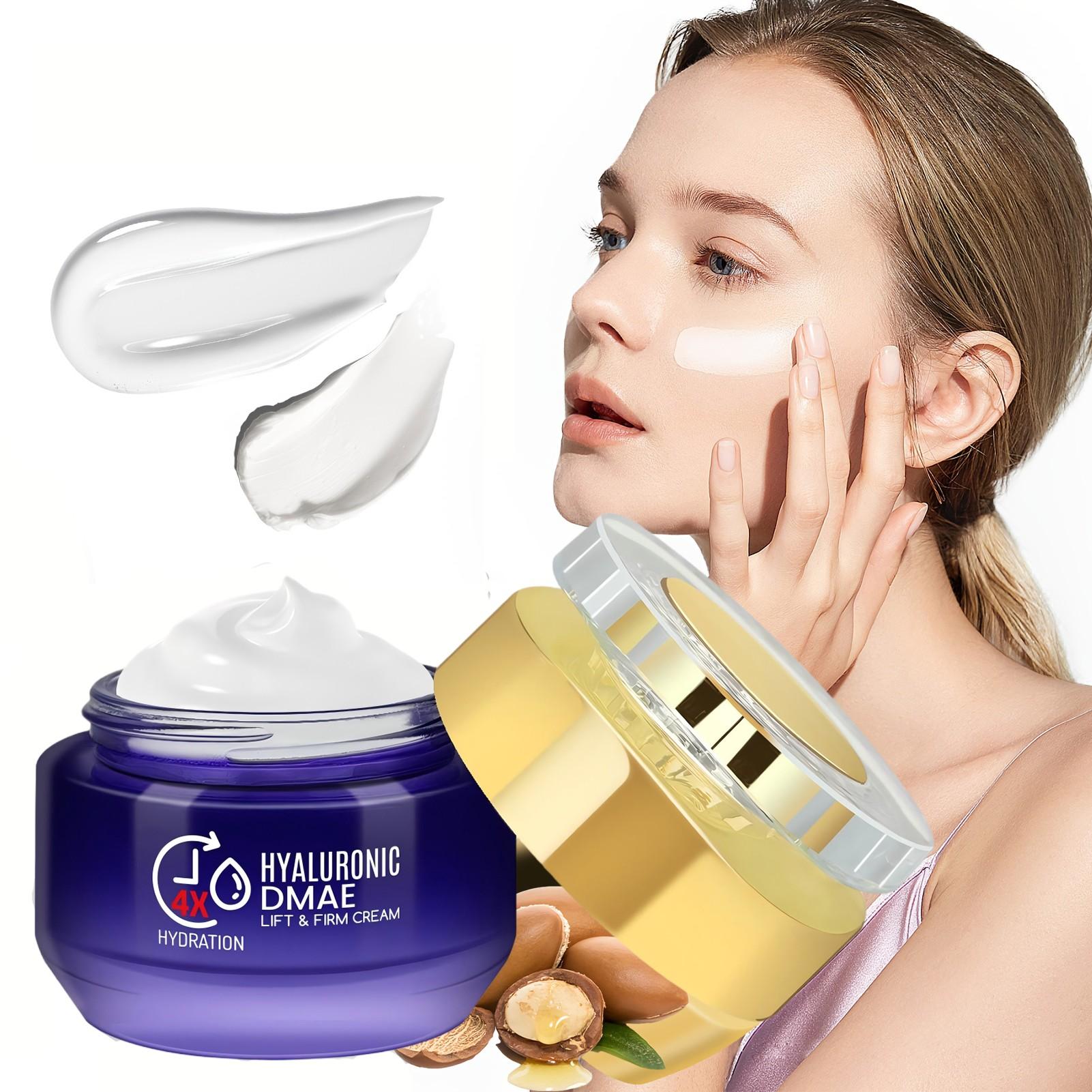 Four-Layer Hyaluronic Acid Moisturizing Cream, Anti-Wrinkle, Vitamin E, Niacinamide, Deep Hydration, Long-Lasting Moisture