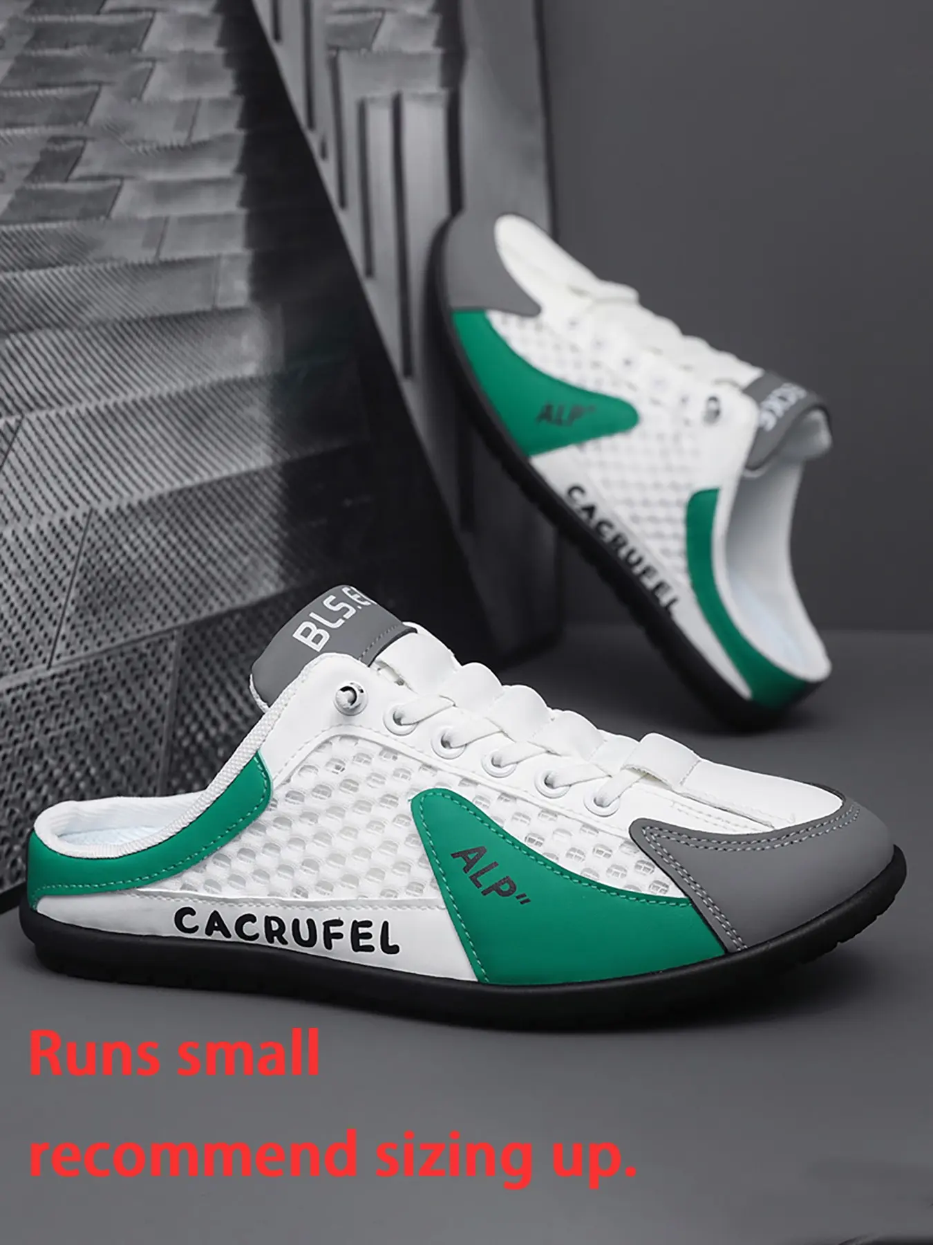 Men's Breathable Mesh Slip-On Mules, Casual Summer Sports Shoes for Beach & Daily Wear, Comfortable Design (Note: Runs Small, Size Up Recommended)