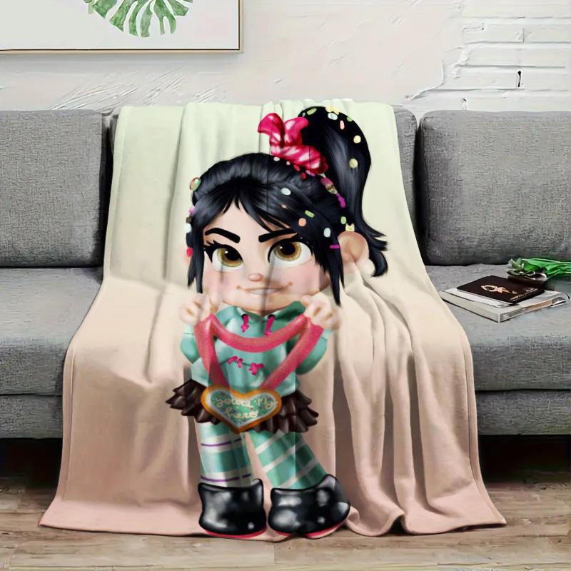 Sweet Vanellope Theme Patterns Soft and comfortable home blankets, small throw blankets, nap blankets, Soft warm blanket, perfect Christmas gifts for friends and besties. Super soft heat-pressed blankets. Y251212356