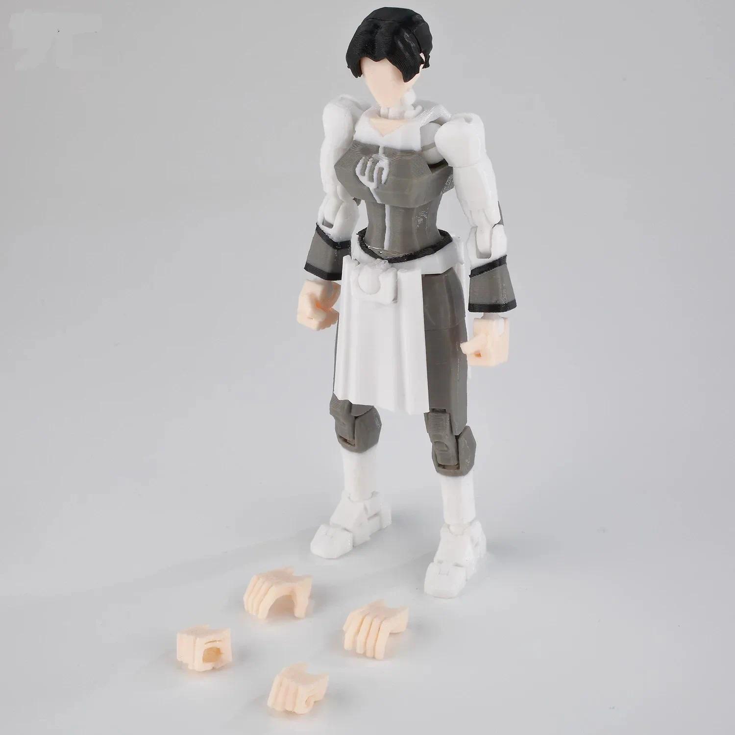 3D Printed Lucky13 Invincibles Tech Jacker Movable Soldier Multijoint Movable T13 Figurines Assembly Mecha Toy Holiday Gift