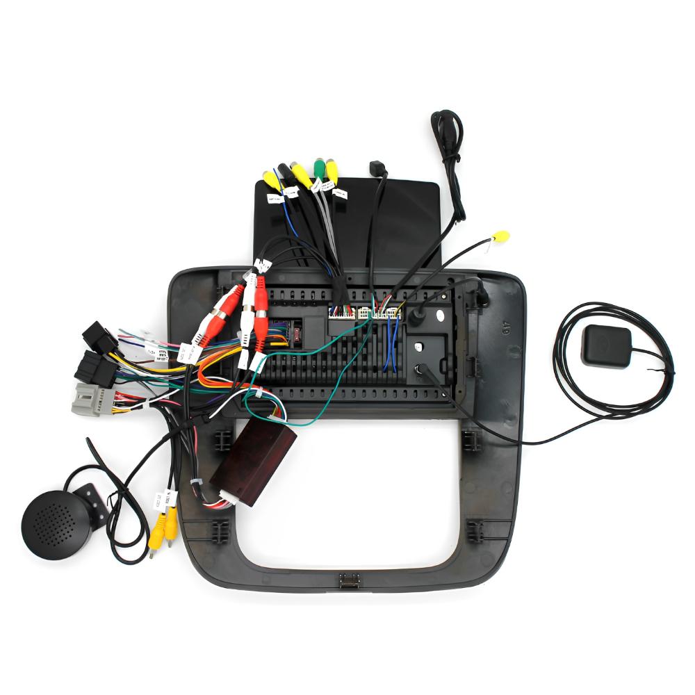 9.7" Stereo for 2006–2014 Chevy GMC (Peach Wood) with Android 13 Car – Wireless CarPlay/Android Auto, AHD Backup Camera, Mic, 2+32GB with GPS bluetooth