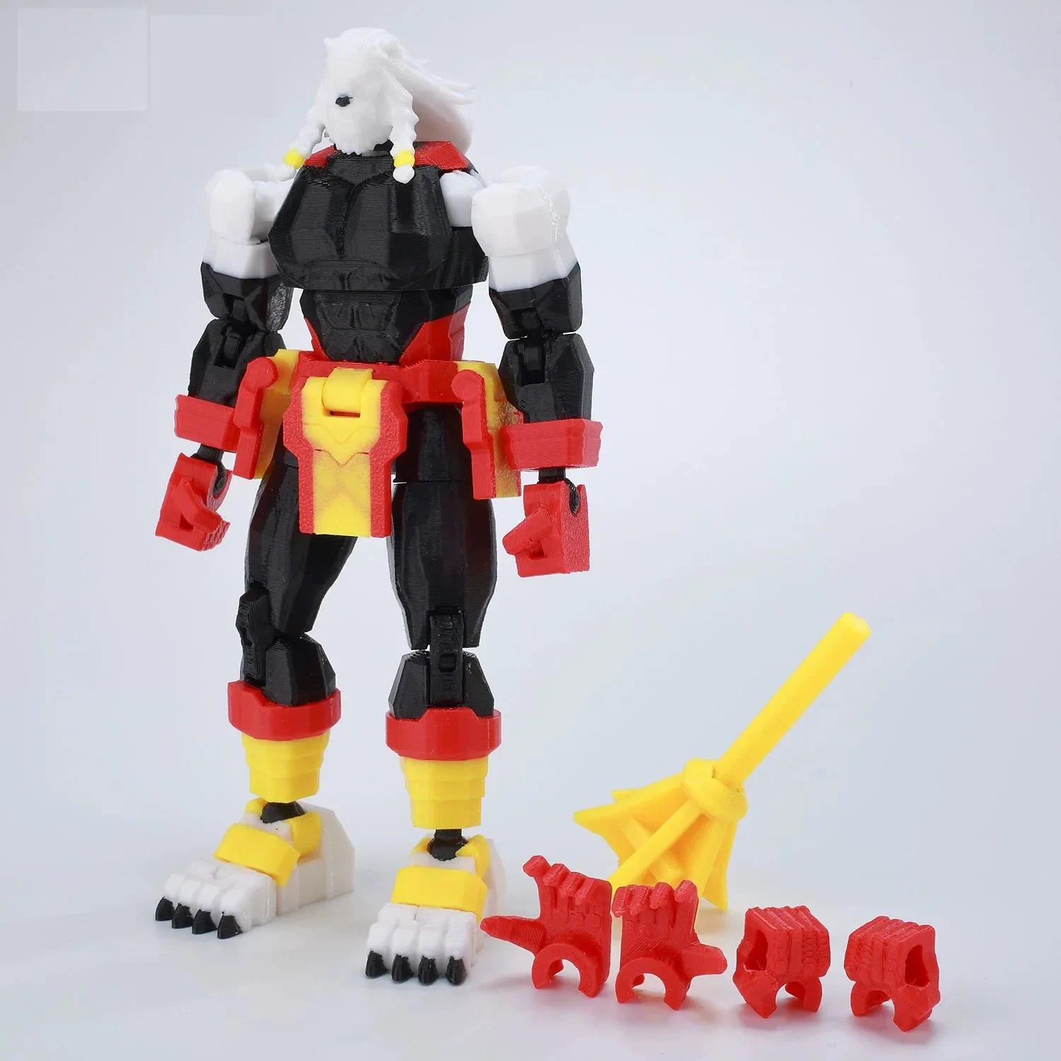 3D Printed Lucky13 Invincibles Tech Jacker Movable Soldier Multijoint Movable T13 Figurines Assembly Mecha Toy Holiday Gift