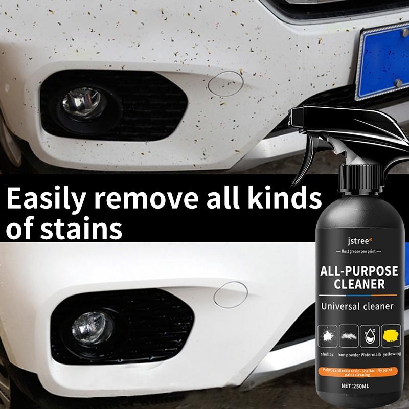 Jstree Car All-Purpose Cleaner, Body Interior Glass Grease Stain Removal, Powerful Cleaning Agent, 250ML, Automotive Maintenance Solution