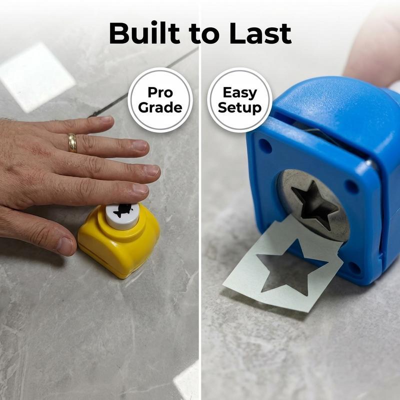 Hand embosser set Multi functional creative punch DIY hand account collage Paper Cuttings clip art stationery tool