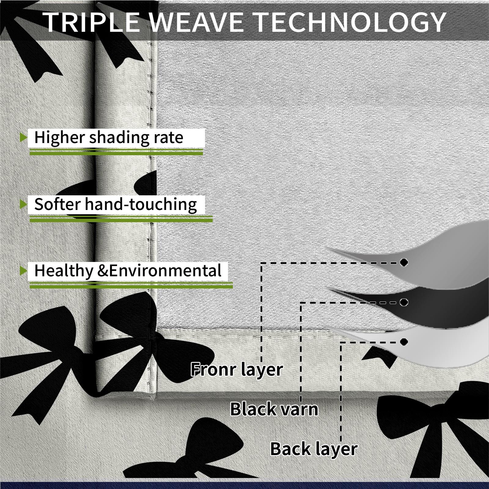 2Pcs INS Style Bow Curtains, Gentle Girly Design, High Shading Smooth Drape, Ideal for Influencer Bedroom Living Room Backdrop Decor