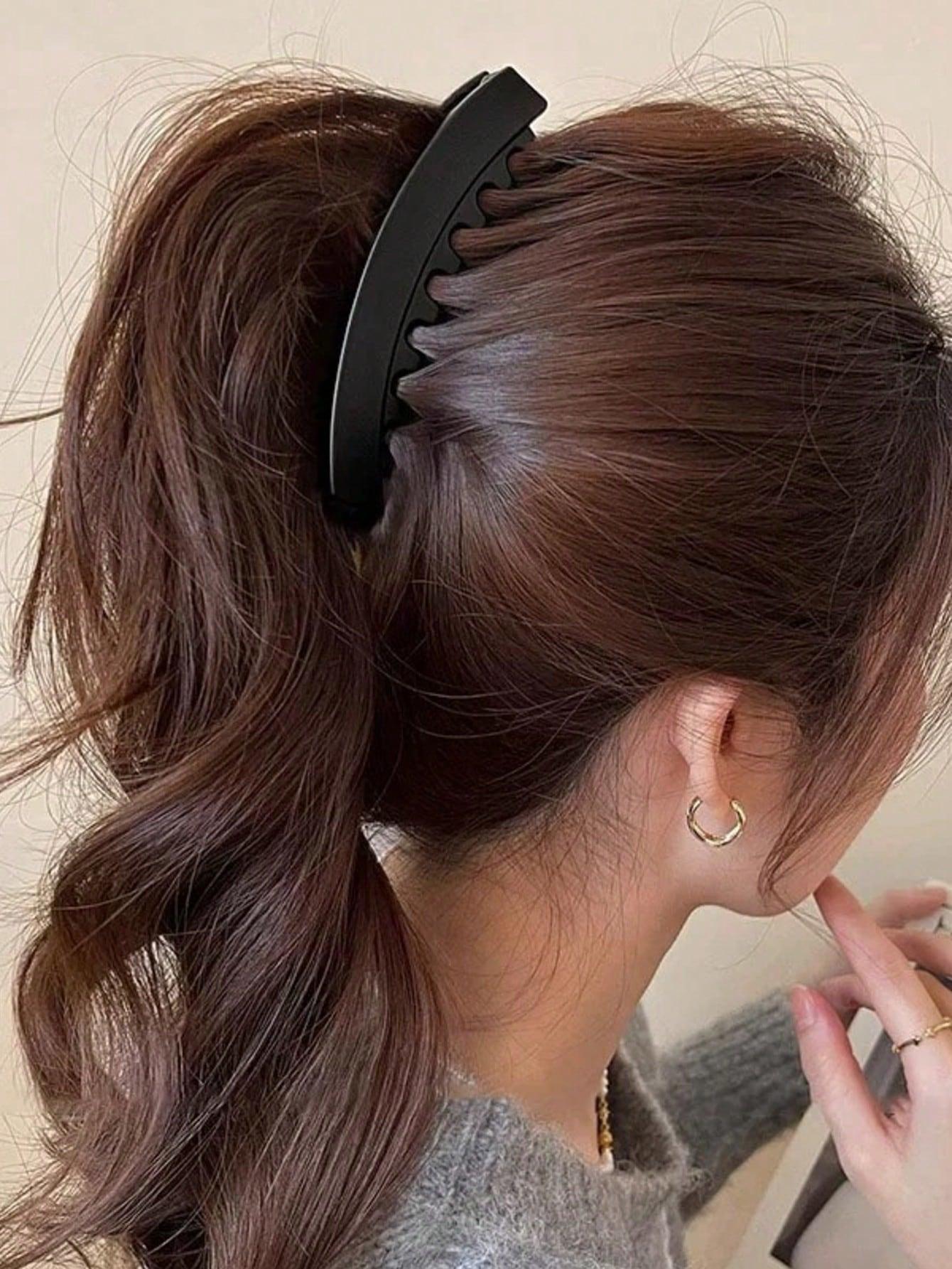 3pcs Non-Slip Large Banana Clips, Strong Hair Grip for Ponytails and Updos, Thickening Hair Volume, Leopard Print