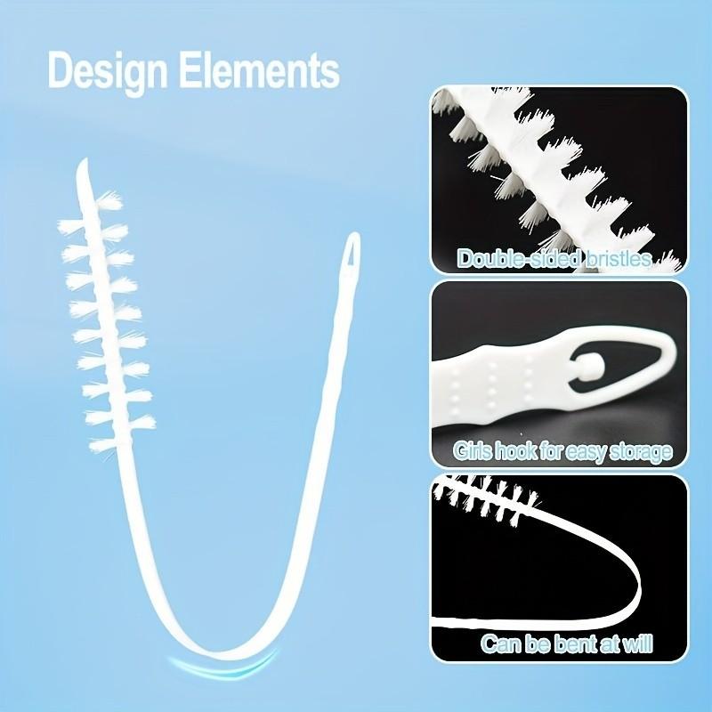 Long Handle Powerful Washing Machine Cleaning Brush, Flexible Deep Clean Head, Durable Plastic Material, for Roller & Top Load Washers