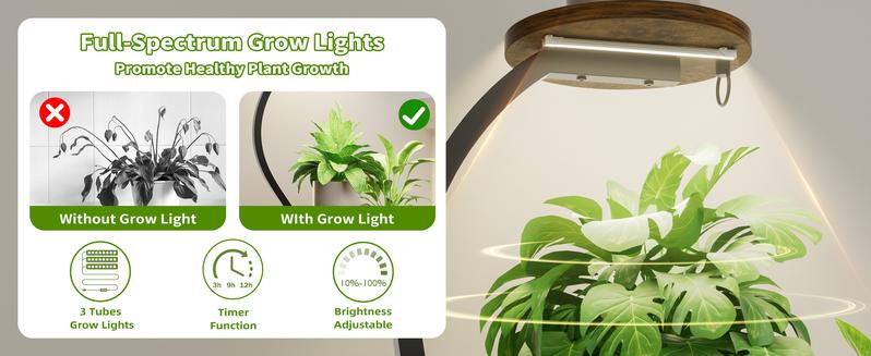 Plant Stand Indoor with Grow Lights - Tree-Shaped Plant Shelf, 7 Tiered Corner Plant Stands for Indoor Plants Multiple, 54" Tall Plant Shelves, Plant Flower Holder Display Rack for Living Room, Patio Plant Stand Indoor with Grow Lights - Tree-Shaped Plant Shelf, 7 Tiered Corner Plant Stands for Indoor Plants Multiple, 54" Tall Plant Shelves, Plant Flower Holder Display Rack for Living Room, Patio