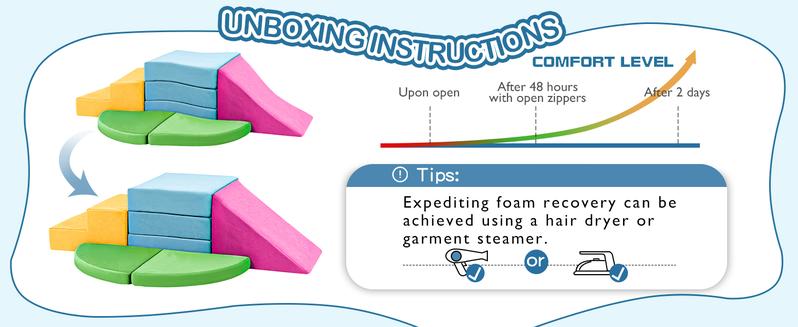 NLDD 5pcs Foam Climbing Blocks for Toddlers - Soft Play Toy Set with Safety Features for Indoor Climbing and Imaginative Thinking NLDD 5pcs Foam Climbing Blocks for Toddlers - Soft Play Toy Set with Safety Features for Indoor Climbing and Imaginative Thinking