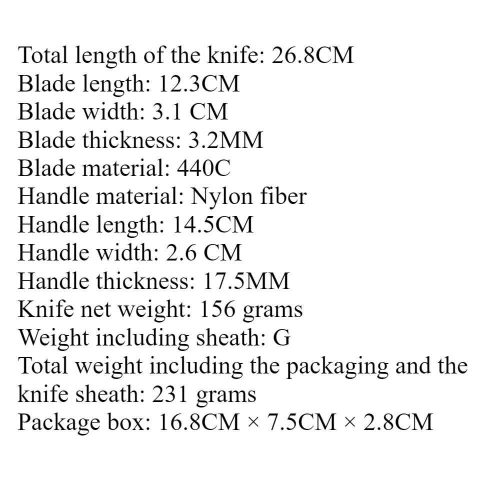 Russian Outdoor Pocket Folding Knife: High-Quality Dragon Fiber Handle, 440C Blade – Portable Survival Knife for EDC, Adventure, Camping, and Outdoor Use