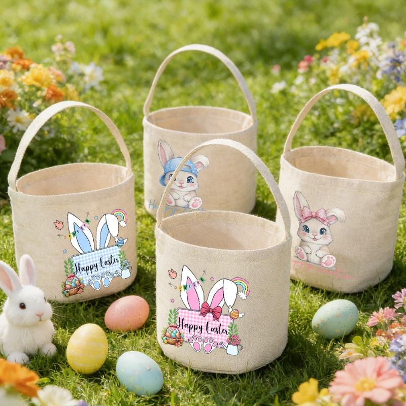 Bridesmaid Proposal Basket - Monogrammed Initial Tote Bag, Bridesmaid Thank You Customizable Gift, Floral Wedding Party Reusable Gift Bag for Bridesmaids