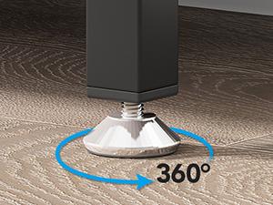 LITTLE TREE 6-Tier Tall Bookshelf Bookcase, Industrial 8-Shelf Open Bookcase Storage Display Book Shelves for Living Room, Home Office