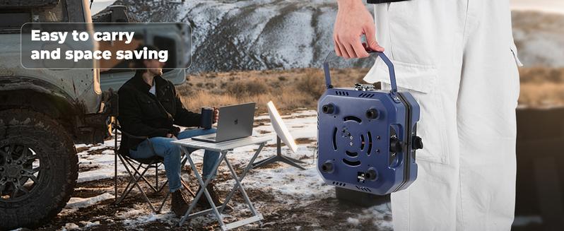 SCITOO 2 Burner Folding Camping Stove with Griddle, Portable Camp Isobutane Gas Stove with 16000 BTU Adjustable Burners & Piezo Ignition wind proof